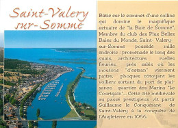 80 - Saint Valery Sur Somme - La Baie De Somme. Le Port De Plaisance. A L'arrière Plan Le Crotoy - Vue Aérienne - CPM -  - Saint Valery Sur Somme