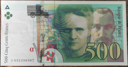 Billet De 500 Francs Pierre Et Marie CURIE 1994 FRANCE J032286907 - 500 F 1994-2000 ''Pierre En Marie Curie''