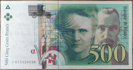 Billet De 500 Francs Pierre Et Marie CURIE 1994 FRANCE J015420428 - 500 F 1994-2000 ''Pierre Et Marie Curie''