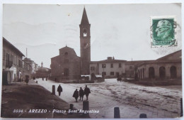 AREZZO - Piazza Sant'Angostino  - CPA Photo - Arezzo