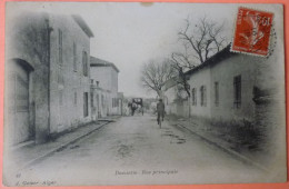 CARTE DAMIETTE ALGERIE - RUE PRINCIPALE - 1908 - 2 SCANS 20 - Autres & Non Classés