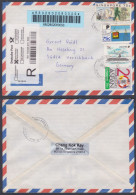 Singapore 2006 Used Registered Airmail Cover TO Germany, Changi Airport, Aeroplane, Airplane, TV, Flag, Asean, Soldier - Singapour (1959-...)