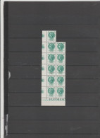 Italia Rep. 1968-76 - (Sassone) 1084A** In Blocco Di 11 Stamps "Serie Italia Turrita" L300 Verde Smeraldo - 1961-70: Neufs