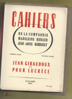 THEATRE MARIGNY 1953 DE LA COMPAGNIE  MADELEINE RENAUD ET BARRAULT  Tres Beau Livre - French Authors