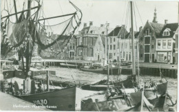 Harlingen 1959; Noorderhaven (met O.a. Vissersschip) - Gelopen. (van Leer) - Harlingen