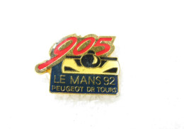 PIN'S       PEUGEOT   905  Le MANS 92  D.R. TOURS - Peugeot