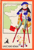 29382 / ⭐ GASCOGNE-BEARN Provinces Francaises Contour Géographique Echasse 1940s Edition Spéciale Produits LION NOIR - Other & Unclassified