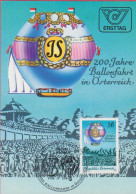 Ö 1984- Maximumkarte - Mi:1787 (8) , 200 Jahre Ballonfahrt In Österreich , SST 1150 Wien - Maximumkarten (MC)