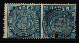 Baden 10 A Gestempelt N5 32 Elfringen-Kirchen, Waagerechtes Paar #ID573 - Usados