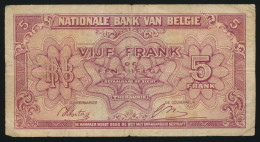 BILLET 5 FRANCS 1943    ZIE AFBEELDINGEN - 5 Francs