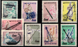 Korea Süd 406-415 Ohne 409 Postfrisch #NP916 - Corée Du Sud
