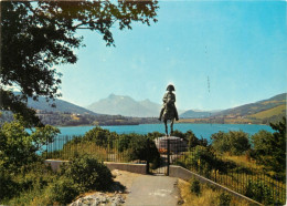 38 - Laffrey - Le Lac De Laffrey Sur La Route Napoléon - Statue De Napoélon Bonaparte à Cheval - CPM - Carte Neuve - Voi - Laffrey