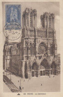 Carte  Maximum   FRANCE    Catédrale   De   REIMS    1938 - 1930-1939