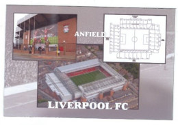 ENGLISH FOOTBALL LEAGUE STADIUM ANFIELD HOME OF LIVERPOOL  F.C. CARD NO FST 05 - Stades