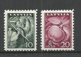 LETTLAND Latvia 1939 Michel 279 - 280 * - Lettonie