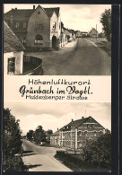 AK Grünbach / Vogtl., Muldenbergerstrasse, Gasthaus Zum Adler  - Other & Unclassified