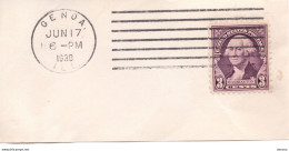 USA 1932 Washington Yvert 313 Postmark Genoa 1938 - Oblitérés