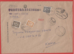 ITALIA - Storia Postale Repubblica - 1967 - 30 + 100 + 40 Segnatasse - Lettera Con Tassa A Carico Del Destinatario - Que - 1961-70: Marcophilie