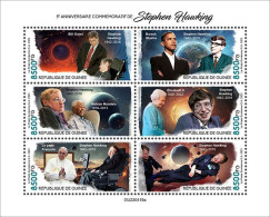 Guinea 2023 5th Memorial Anniversary Stephen Hawking. Queen Elizabeth II.(419a) OFFICIAL ISSUE - Royalties, Royals