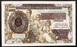 Serbia 1000 Dinara 1941 Q.fds LOTTO 1696 - Serbie