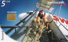 Switzerland: 1998 Katastrophenhunde Troy, Elios, Queeny, Aysha, Chip - Chiens