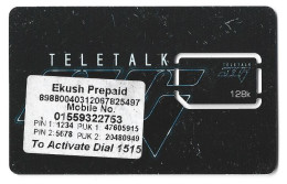Bangladesh TELETALK OLD & RARE GSM Regular Size SIM Card New Mint Condition See My Other New Listing With More SIMcard - Bangladesh