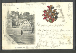 Deutschland Germany O 1907 Tübingen Burschenschaft Academical Corporation Coat Of Arms Wappe Studentica - Tuebingen