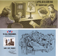 FRANCE NEUF-Souvenir Philatélique-L'Appel Du 18 Juin 1940-70è Ann.-cote Yvert 14.00 - Documents De La Poste