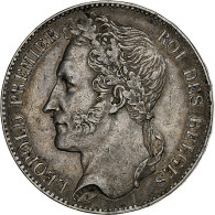Belgique, Leopold I, 5 Francs, 5 Frank, 1848, Bruxelles, Argent, TTB, KM:3.2 - 5 Francs