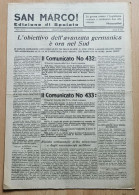 San Marco! 87/1941  Edizione Di Spalato Newspaper Italian Occupation Of Split, Bruno Mussolini - Andere & Zonder Classificatie