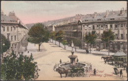 Great Pulteney Street, Bath, Somerset, C.1905-10 - Frith's Postcard - Bath