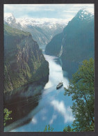 112866/ Geirangerfjord Towards *the Pulpit* And The Waterfall *the Seven Sisters* - Norvège