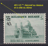 Belgique: COB N° 481-V3: Neuf, **, Sans Charnière. TB !!! - 1931-1960