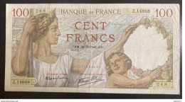 Billet, France, 100 Francs, 100 F 1939-1942 ''Sully'', 26-9-1940 - 100 F 1939-1942 ''Sully''