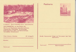 Österreich Bild-Postkarte (Ganzsache) 127/10:  3251 PURGSTALL An Der Erlauf, NÖ., Schwimmbad, 1973 - Briefkaarten