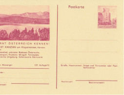 Österreich Bild-Postkarte (Ganzsache) 127/12:  9122 ST.KANZIAN Am Klopeinersee 1973 - Briefkaarten