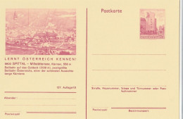 Österreich Bild-Postkarte (Ganzsache) 127/13:  9800 SPITTAL - Millstättersee, Seilbahn Auf Das Goldeck, 1973 - Briefkaarten