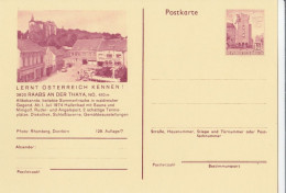Österreich Bild-Postkarte (Ganzsache) 128/7:  3820 RAABS AN DER THAYA, NÖ Hauptplatz, 1973 - Briefkaarten
