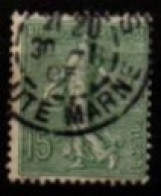 FRANCE    -   1903 .   Y&T N° 130 Oblitéré - 1903-60 Semeuse Lignée