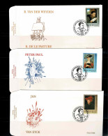 1996 2655 2656 2657 Serie FDC (Lier): " National Gallery " - 1991-2000