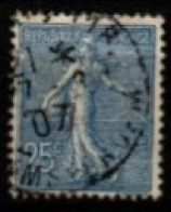 FRANCE    -   1903 .   Y&T N° 132 Oblitéré - 1903-60 Semeuse Lignée