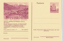 Österreich Bild-Postkarte (Ganzsache) 128/10: 5600 ST.JOHANN IM PONGAU, 1973 - Briefkaarten