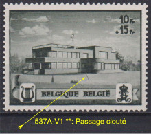 Belgique: COB N° 537A-V1: Neuf, **, Sans Charnière. TB !!! - 1931-1960