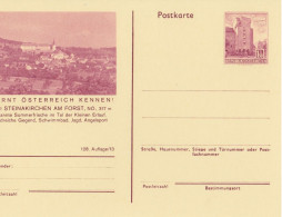 Österreich Bild-Postkarte (Ganzsache) 128/13: 3261 STEINERKIRCHEN AM FORST, NÖ, 1973 - Briefkaarten