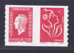 FRANCE AUTOADHESIF N°   66, P66 ( 3841+3744 ) ** MNH, Neuf Sans Charnière, TB Marianne De Dulac - 2005 - Unused Stamps