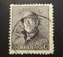 Belgie Belgique - 1919 -  OPB/COB N° 169 - 15 C  - Veurne - 1923 - 1919-1920 Roi Casqué