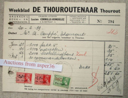 Weekblad "De Thouroutenaar " Lucien Cornille-Rondelez, Zuidstraat Torhout 1939 - 1900 – 1949