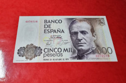 SIN SERIE * BILLETE 5000 PESETAS 1979 SIN CIRCULAR SC / UNC SPAIN BANKNOTE ESPAGNE *COMPRAS MULTIPLES CONSULTAR* - [ 4] 1975-… : Juan Carlos I