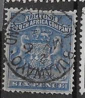Rhodesia VFU 1893 6 Euros - Otros & Sin Clasificación