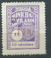 Viñeta Nº 6 Municipal De Vilaboi., Espagne (*)   Ava 34324 - Emisiones Repúblicanas